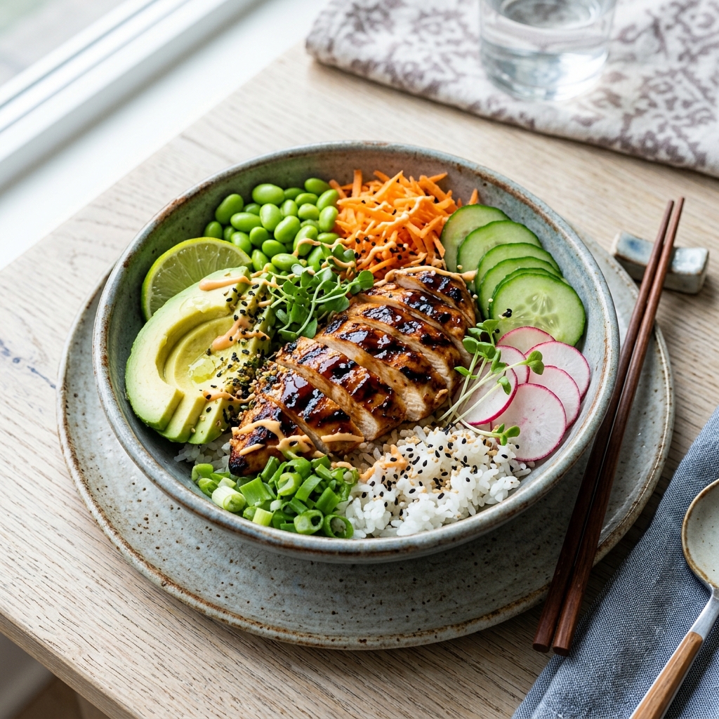 Poké Poulet Teriyaki